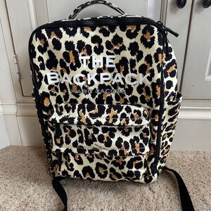 Marc Jacobs Leopard Print Backpack - Cream, Black & Brown